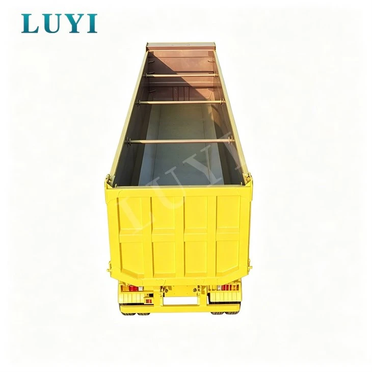 Reliable 6 Axle Rear Tipping Semi Trailer For Quarry Material Transport factory