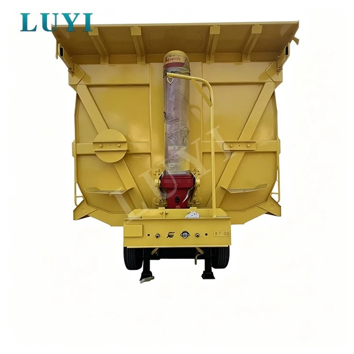 Reliable 6 Axle Rear Tipping Semi Trailer For Quarry Material Transport manufacturers